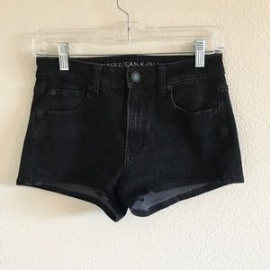 AE High Rise Shortie Shorts